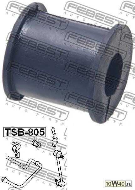 втулка стабилизатора заднего d16\ toyota harrier / lexus rx300 mcu10 / 15 00-03