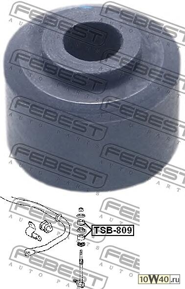 втулка стойки стабилизатора (toyota land cruiser prado 120 grj12 / kdj12 / rzj12 / trj12 / vzj12 2002-2