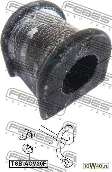 втулка переднего стабилизатора d23 (toyota camry acv3 / mcv3 2001-2006) febest