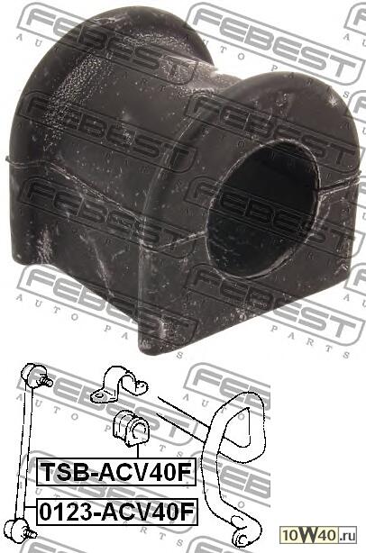 втулка переднего стабилизатора d24 (toyota camry acv3 / mcv3 2001-2006) febest
