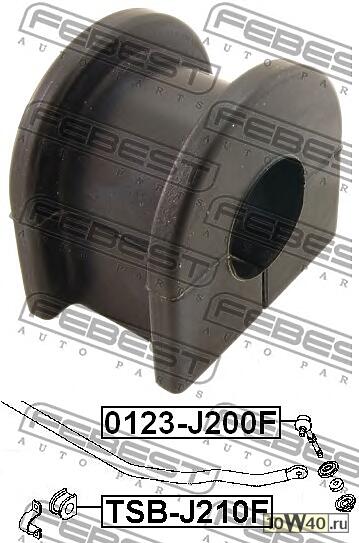 втулка переднего стабилизатора d21 (daihatsu terios j200 / j211 2006-) febest