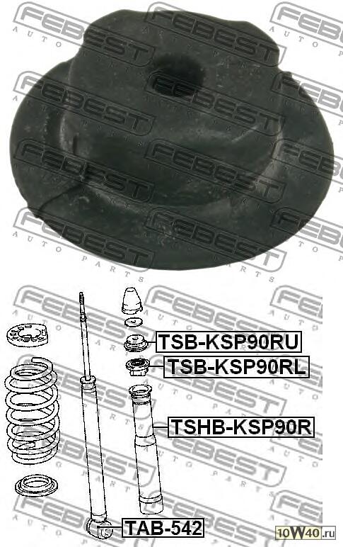 Втулка амортизатора заднего TOYOTA YARIS KSP90/NLP90/NSP90/SCP90/NCP90/ZSP90 2005-