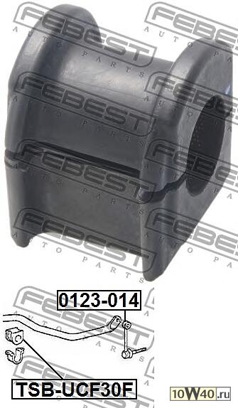 Втулка переднего стабилизатора TOYOTA CELSIOR UCF3 2000.08-2006.08 TSB-UCF30F