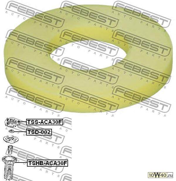 шайба опорного подшипника (toyota corolla ce120 / nze12 / zze12 2000-2008) febest