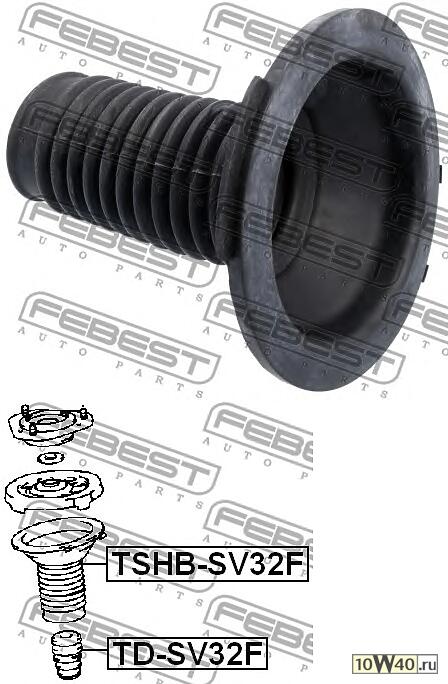 пыльник переднего амортизатора (toyota camry / vista sv3 / vzv3 / cv30 1990-1994) febest