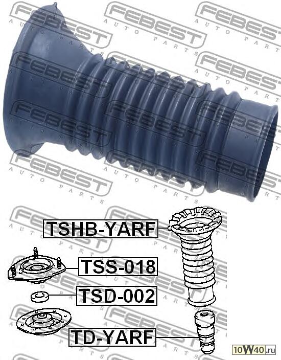 пыльник переднего амортизатора (toyota yaris ncp1 / nlp10 / scp10 1999-2005) febest