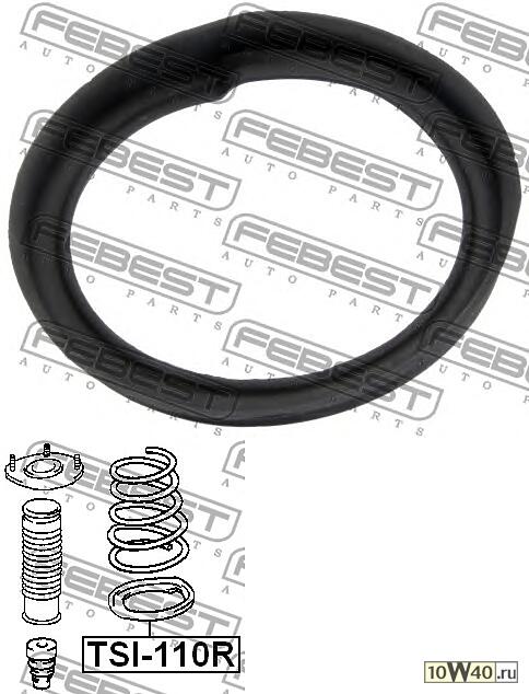 проставка пружины нижняя (toyota corolla ae11 / ce11 / ee111 1995-2000) febest