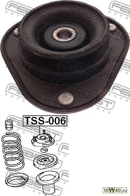 опора переднего амортизатора (toyota corolla ae9 / ce9 / ee9 1987-1992) febest