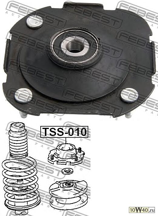 опора переднего амортизатора (toyota corsa / tercel el5 / nl50 1994-1999) febest