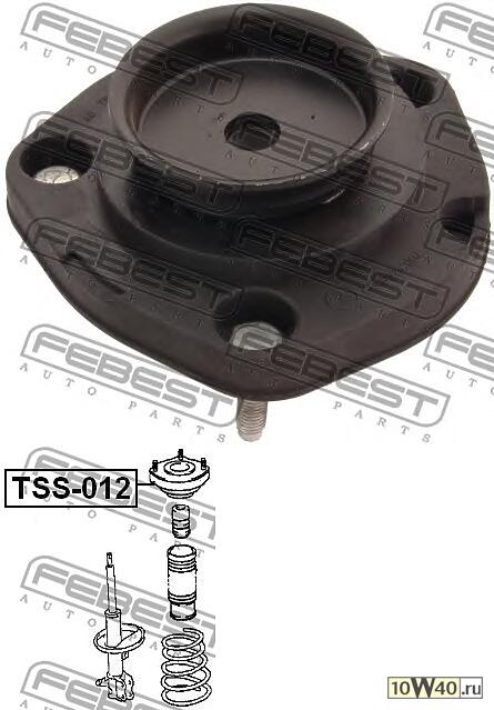 опора заднего амортизатора (toyota avensis at22 / azt220 / cdt220 / ct220 / st220 / zzt22 1997-2003) febest