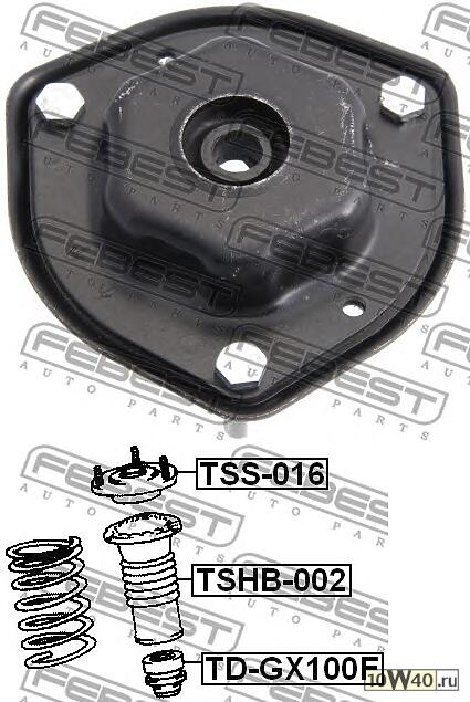 опора переднего амортизатора (toyota mark 2 / chaser / cresta gx100 1996-2001) febest