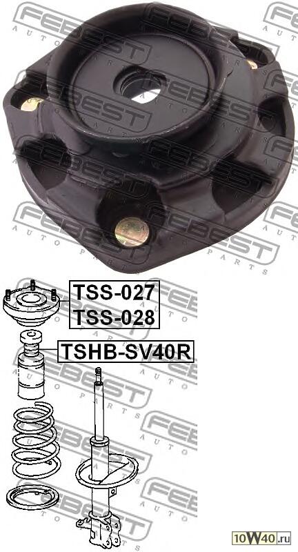 опора амортизатора заднего левая\ toyota camry / vista sv4 / cv40 94-98