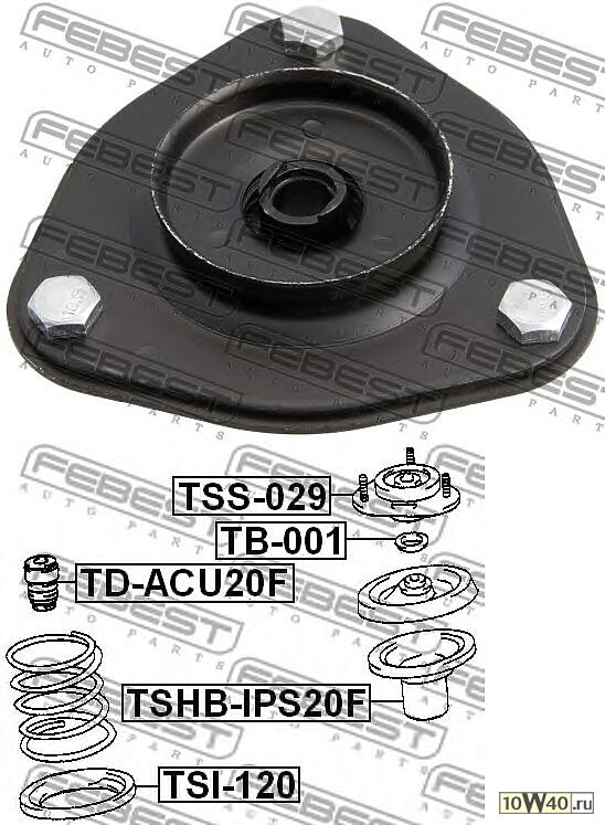 Проставка пружины верхняя (toyota avensis azt250/cdt250 2003-2008)