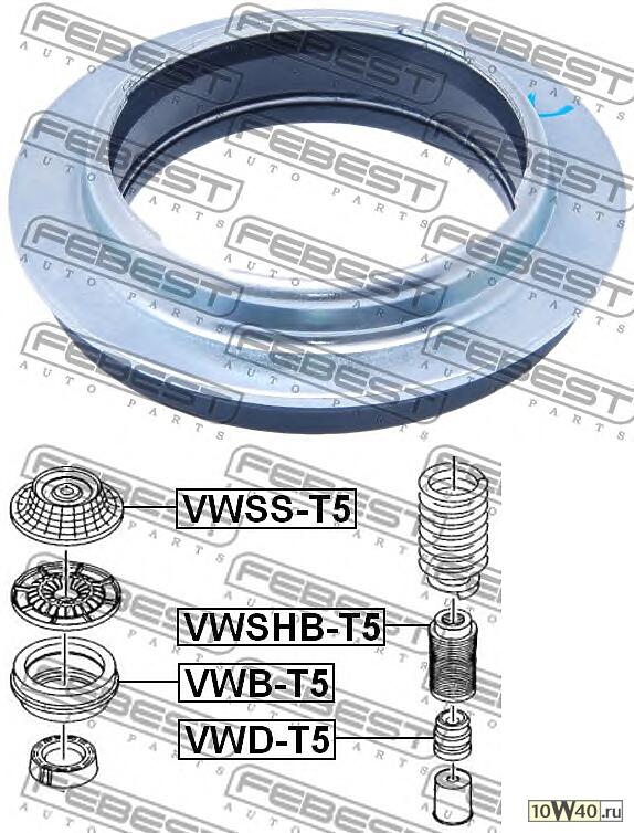 подшипник опоры стойки амортизатора\ VW t5 / multivan all 03>