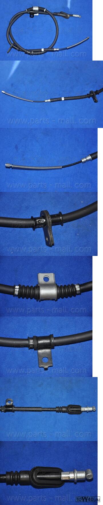 трос ручного тормоза левый\  elanta 96-00