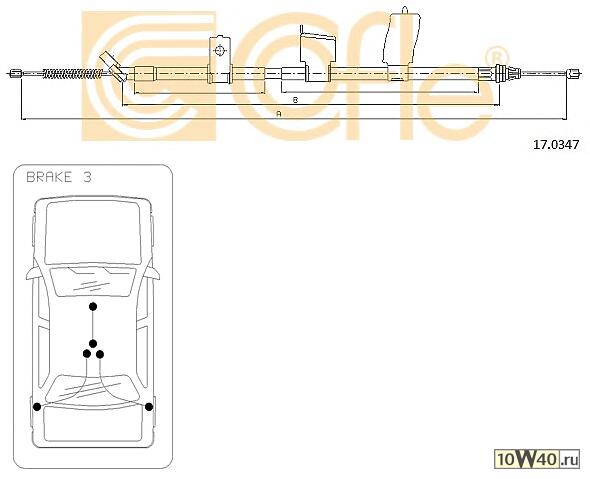 трос стояночного тормоза лев задн renault koleos all (man / mod) 4 / 07-трос стояночного тормоза лев задн renault koleos all (man / mod) 4 / 07-