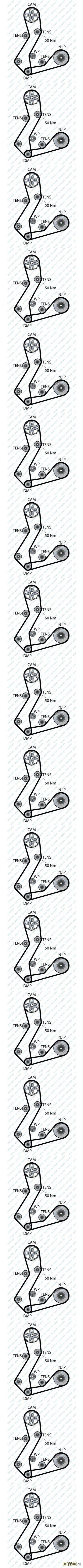 ремень грм 136x254h\ peugeot 306 / 406 / 605 / 806 1.8 / 2.0 16v 94>