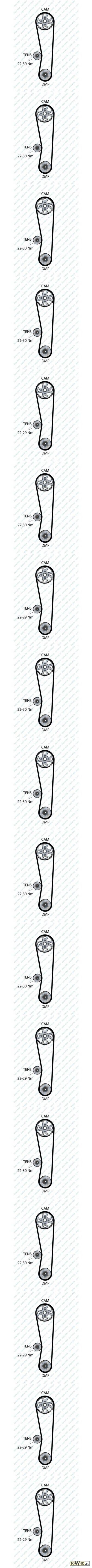 Ремень ГРМ  Getz. Atos 1.0-1.1 12V G4HC Z=101*20 97>