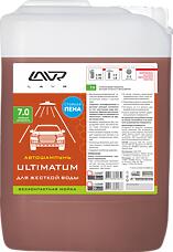LAVR ln2327  автошампунь для бесконтактной мойки ultimatum для жесткой воды 7.0 (1:40-1:70) auto shampoo ultima