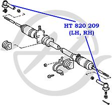 HANSE HT820201  наконечник рулевой тяги