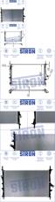 STRON STR0012  радиатор двигателя, Ford (Форд) Tourneo (Торнео) custom i, cvff, drf4, drff, drfg, cyf4, cyff 2012-