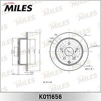 MILES K011656 (K011656) диск тормозной задний mark / chaser / cressida / cresta 2.0 л (trw df7239) k011656