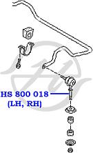 HANSE HS800017  тяга / стойка стабилизатора
