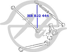 HANSE HR822442  сайленблок продольного рычага задней подвески