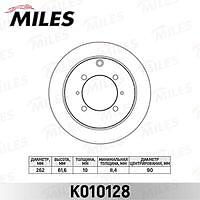 MILES K010128 (K010128) диск тормозной задний Mitsubishi (Мицубиси) Lancer (Лансер) 1.3 / 1.6 / 2.0 01 / galant 1.8 / 2.0 9204 (trw df4193) k010128