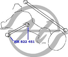HANSE HR822450  сайлентблок рычага подвески