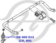 HANSE HS400012  тяга стабилизатора передней подвески