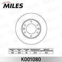 MILES K001080 (K001080) диск тормозной передний  h1 / Starex (Старекс) 08- (trw df6446) k001080