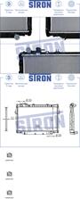 STRON STR0014 (STR0014_S1R) радиатор двигателя, Toyota (Тойота) Land Cruiser (Ленд Крузер) (80), 1hdt 1989-1997