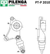PILENGA PT-P2010 (PTP2010) натяжитель ремня приводного (в сборе) Toyota (Тойота) rav IV Toyota (Тойота) rav IV pt-p2010
