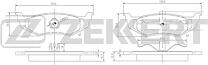 ZEKKERT bs-1339 (04509374 / 04720644 / 04762669) колодки торм. диск. задн. Chrysler (Крайслер) 300 m 98- Neon (Неон) i-II 94- sebring II 01- Voyager (Вояджер) III 95- dodge
