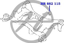 HANSE HR882114  сайлентблок рычага подвески