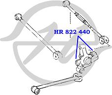 HANSE HR822439  сайлентблок рычага подвески