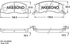 AKEBONO AN-408WK (0446528040) тормозные колодки дисковые an-408wk