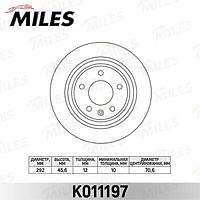 MILES K011197 (K011197) диск тормозной задний d292мм. Chevrolet (Шевроле) cruze / orlando / Opel (Опель) Astra (Астра) j r16 09- (trw df6363) k011197