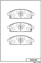 KASHIYAMA D1211MH (D1211MH) колодки тормозные, передние (с антискрипной пластиной)