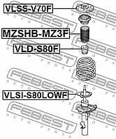 FEBEST VLSI-S80LOWF (VLSIS80LOWF) проставка пружины нижняя\ Volvo (Вольво) s60 / s80 / v60 / v70 07>