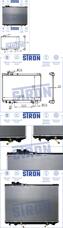 STRON STR0052  радиатор двигателя, Toyota (Тойота) crown ix (s140), 1jzge 1991-1995