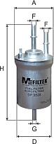 MFILTER DF3528 (6Q0201051C / 6Q0201051J / Q0201051A) фильтр топливный