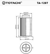 TOTACHI TA-1287  фильтр воздушный