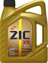 ZIC 162902 (5w40) масло моторное синтетическое zic х9 5w-40 4л (162000) 162902