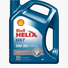 SHELL 550046351 (5w30) масло моторное shell helix hx7 5w-30 4л.