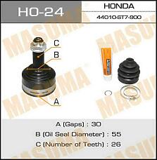 MASUMA HO-24 (44014S04J00 / 44014SR1013 / 44014SR3C00) шрус наружный к-кт\ Honda (Хонда) Civic (Цивик) 1.6 91-95 / crx 92-98