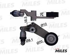 Miles AG00310 (AG00310) натяжитель ремня приводного Toyota (Тойота) Avensis (Авенсис) / Rav 4 (Рав 4) / Corolla (Корола) 1.4-1.8 ag00310