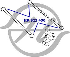 HANSE HR822449  сайлентблок передней поперечной тяги задней подвески, внутренний