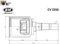 BM-Motorsport CV2356  шрус левый внутренний cv2356